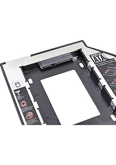 Al-4716 Sata Hdd Harddisk Caddy Kızak Kutu Ssd Notebook , İkinci Hdd Takma, 9.5 Mm