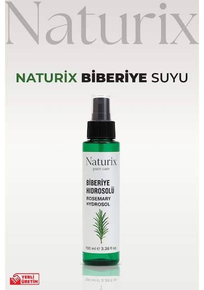 Naturix Doğal Dökülme Karşıtı ve Saç Uzamasını Biberiye Suyu 100 ML