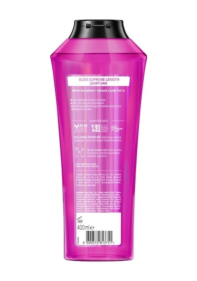 Gliss Supreme Length Şampuan 2 x 400 ML + Sıvı Saç Kremi 200 ML