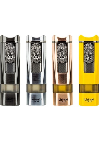 Lubinski Lion Sehpalı Delicili Tek Torch Puro Çakmağı Gunmetal
