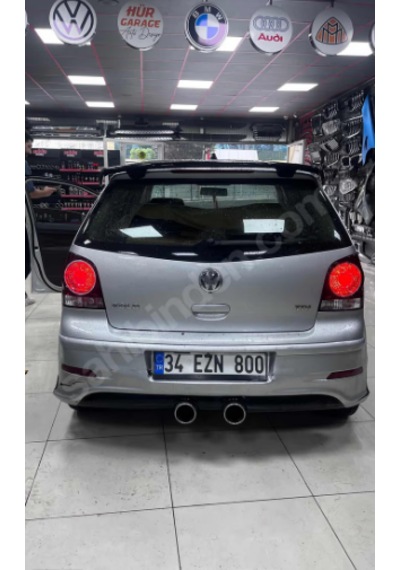 Vw Polo 1996-2009 Spoyler Parlak Siyah Boyalı Fiber Üretim