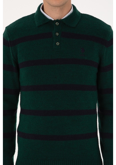 U.s. Polo Assn. Erkek Koyu Yeşil Kazak /triko 50315036-vr079 Koyu Yesıl