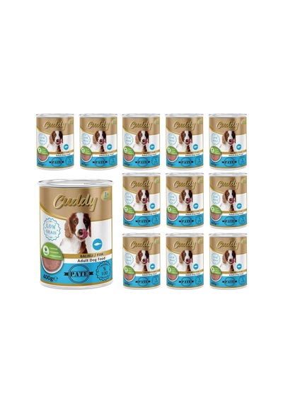 Yetişkin Köpek Balıklı Pate Yaş Mama 400 Gr X 12 Adet