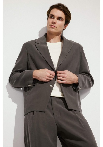 Defacto Oversıze Blazer Koyu Khakı Ceket H7041ax26smkh522 Haki-kh522