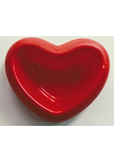 Georplast 21 x 18 x 6 CM Kalp Şeklinde Plastik Kedi Mama Kabı