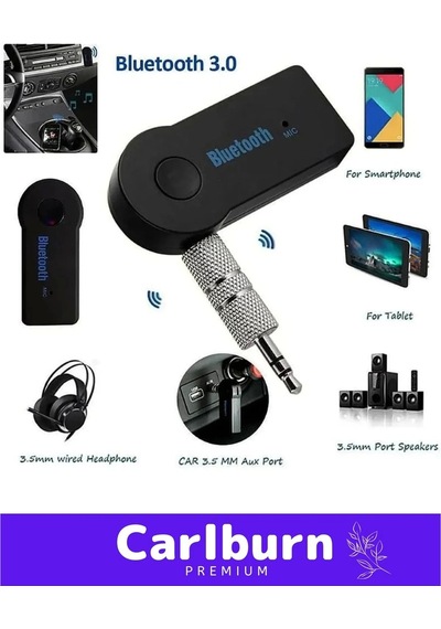 Özel Seri 4 Saat Bataryalı Şarjlı Uyku Modlu Enerji Tasaruflu Bluetooth Aux Müzik Alıcısı Araç Kiti