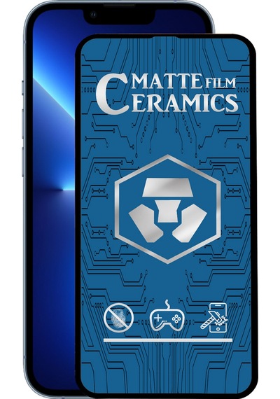 Apple Uyumlu   iPhone 13 Pro Max Tam Kaplayan Mat Seramik Nano Esnek Ekran Koruyucu Cam