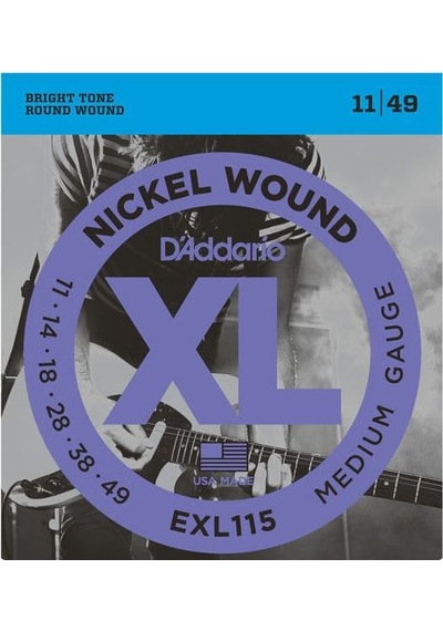D'addario Exl115 Elektro Tel Set Jazz Rock .011