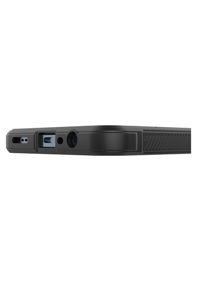 Realme C61 Kılıf Kamera Korumalı Esnek Silikon Parmak Şeritli Pazarplus Siyah