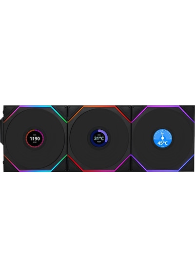 Lian Li Unı Fan Reverse Tl Wıreless Lcd 3x120mm Siyah Kasa Fanı Azaz0llı0085