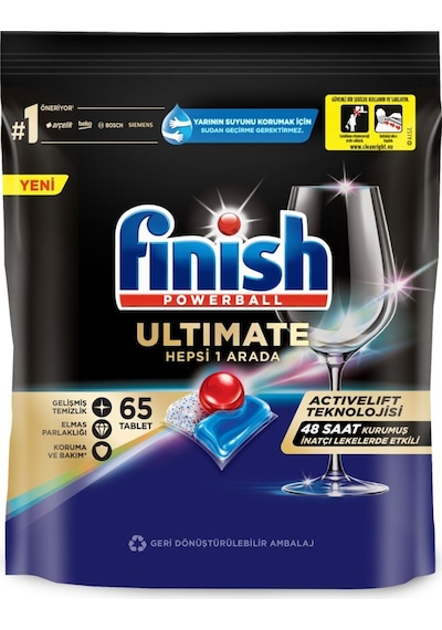 Finish Quantum Ultimate Bulaşık Makinesi Deterjanı 65 Tablet