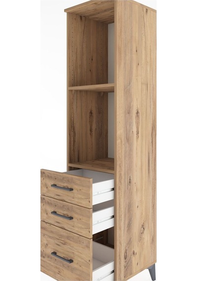 Hyperion Dolap 2 Raflı 3 Çekmeceli 44x44x182 Çam-çam Atlas Çam