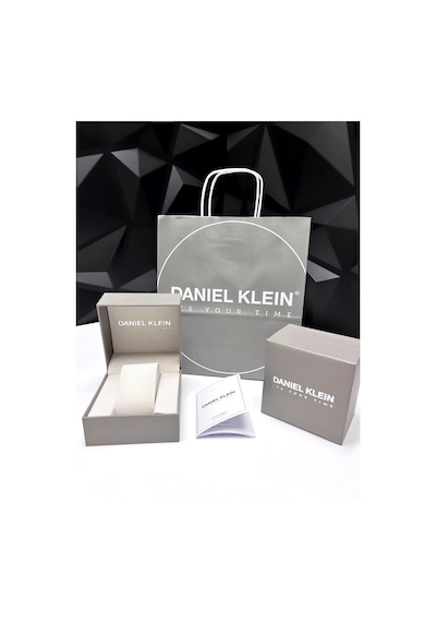 Daniel Klein Otomatik Mehtap Ve Güneş Kadranlı Bileklik Hediyeli 3 Atm Erkek Kol Saat Fdk.14268.k2 Gri