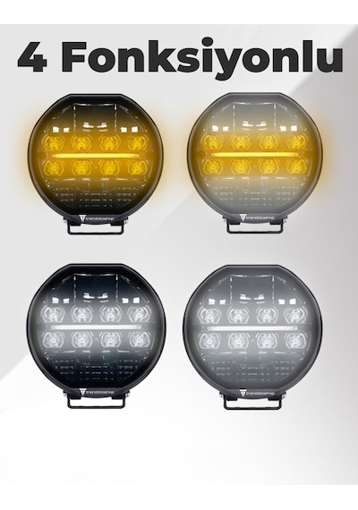Lunox Dual Colour Cree Angel Led 200w Turuncu Beyaz Drl Mercek Far