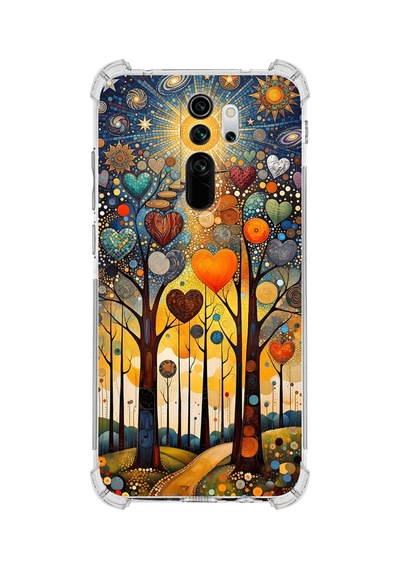 Printify Redmi Note 8 Pro İle Uyumlu Düşlerin Dansı Serisi Yıldız Yolculuğu Tasarımlı Uv Baskılı Köşe Korumalı Antişok Kılıf Şeffaf