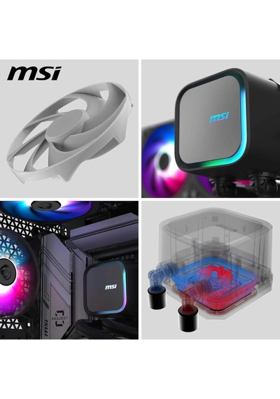 Msı 360mm Mag Corelıquıd A13 360 Argb Am5-1851p Sıvı Soğutmalı İşlemci Fanı