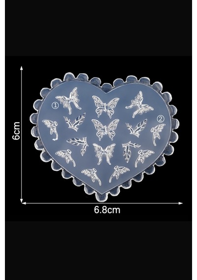 Nail Art Charm Silikon Kalıp Nail Art Desen Kalıbı, Charm Tırnak Süsleme 3d Silikon Kalıp 6