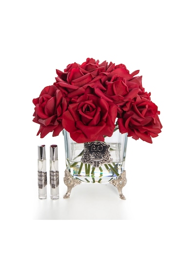 Pirinç Ayaklı Cam Silver 13 Gül Luxury Home Perfume Acı Elma