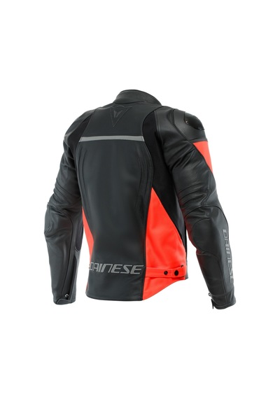 Dainese Racing 4 Deri Ceket Kırmızı - Siyah