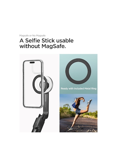 Lexroo Kablosuz Bluetooth Selfie Çubuğu Magsafe İle Uyumlu Uzaktan Kumandalı Tripod - Amp07659
