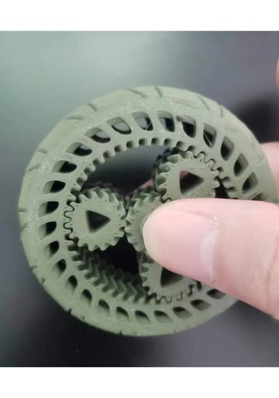 Stres Çarkı Planet Dişli Mekanizma Pla Malzeme 6.5 Cm, Siyah/beyaz/gümüş Gri 3d Yazıcı