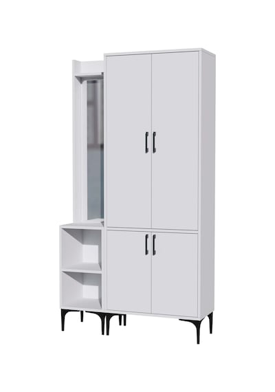 Set 5040-5030 Royal Sol Aynalı 4 Kapaklı 5 Askılı 2 Raflı Portman