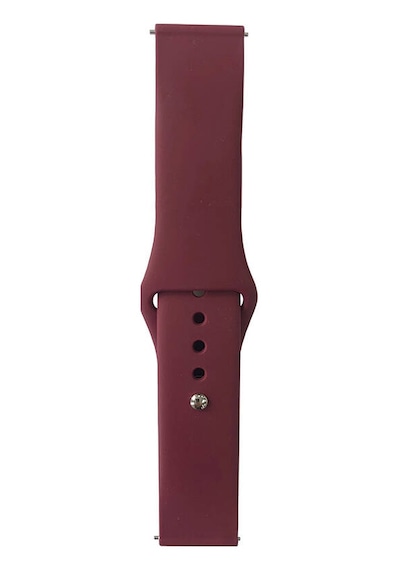 Gear S2 Band Serisi 20mm Klasik Kordon Silikon Strap Kayış-red Wine Red Wine