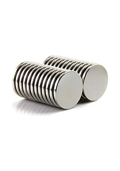 10 Adet 20x2 Mm Yuvarlak Güçlü Neodyum Mıknatıs Çap 20 Mm Kalınlık 2 Mm