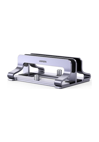 Ugreen Masaüstü Alüminyum Çift Yuvalı Dikey Notebook Apple Uyumlu MacBook Laptop Standı