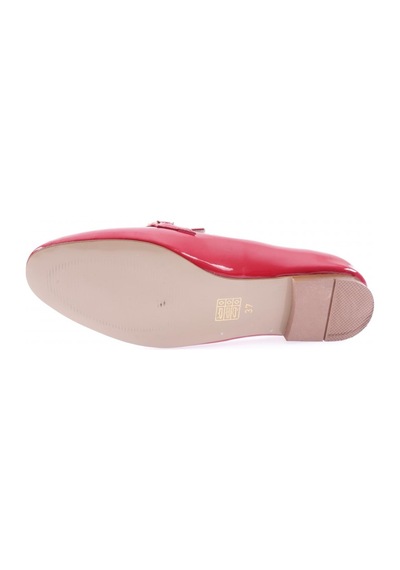 Dgn 154-22k Kadin Üzeri V Toka Loafer 154-1974-R9097 Kırmızı