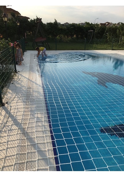 Havuz Güvenlik Filesi 6 Mm Ip Kalınlığı, 10 Cm E 10 Cm Göz Aralık