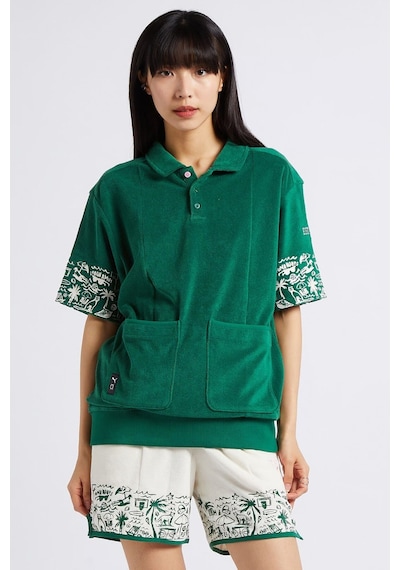 Puma The Fairgrounds Terry Havlu Polo Tişört 62468701 Yeşil