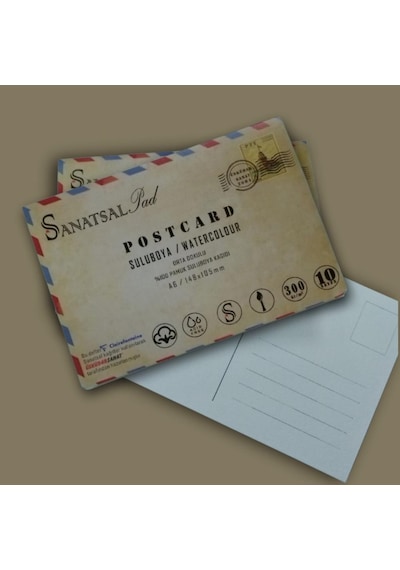 Sanatsal Pad Postcard Suluboya Blok 300 G A6 10 Yaprak
