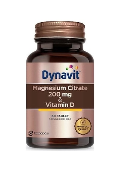 Dynavit Magnesium Citrate 200 MG & Vit D 60 Tablet