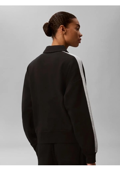 Calvin Klein Ls Monogram French T, Ub1 Siyah Kadın Ceket
