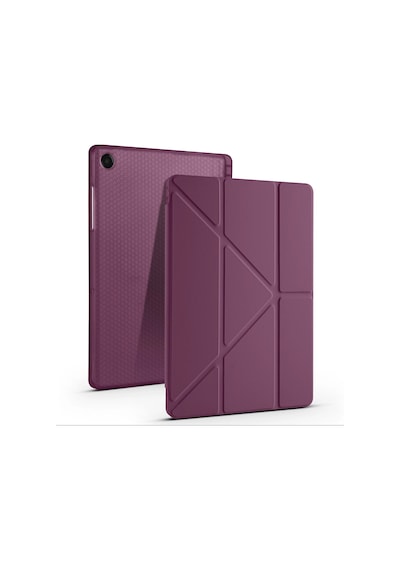 Galaxy Tab A9 Kılıf Zore Tri Folding Kalem Bölmeli Standlı Kılıf Klasik