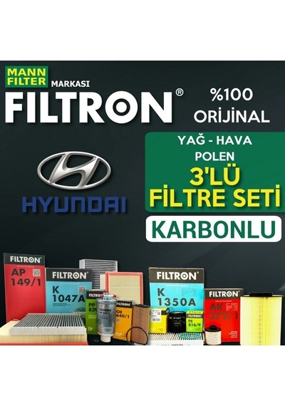 Hyundai Ix35 1.6 Mann Filtron Filtre Bakım Seti 2010-Sonrası