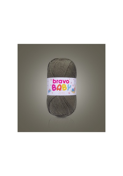 Baby Tüylenmez Anti Pilling Bebek Yünü 100 Gr 250 Metre Renk Kodu: 390 Haki Yeşili