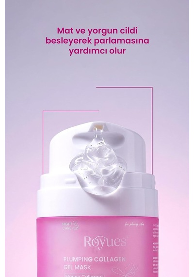 Lexroo Soyulabilir Kolajen Jel Yüz Maskesi - Cam Cilt, Nemlendirici, Kore Tipi Gece Maskesi 50ml