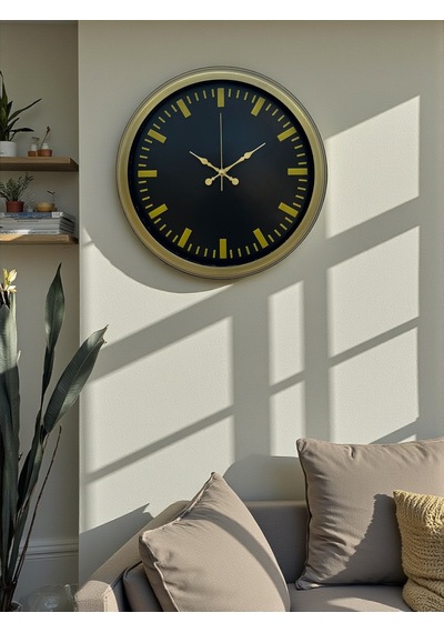 Vintage 40 Cm Metal Modern Duvar Saati Eskitme