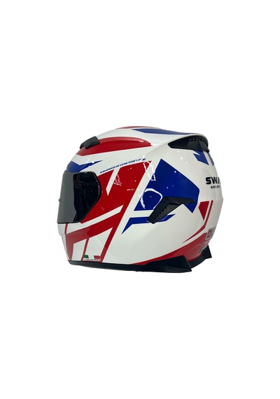 Sway Sw 820 Dakar 2 Full Face Kask Açık Mavi - Beyaz