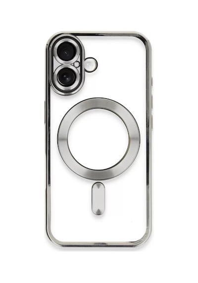 Newface Apple İphone 16 Plus Kılıf Kross Magneticsafe Kapak - Gümüş