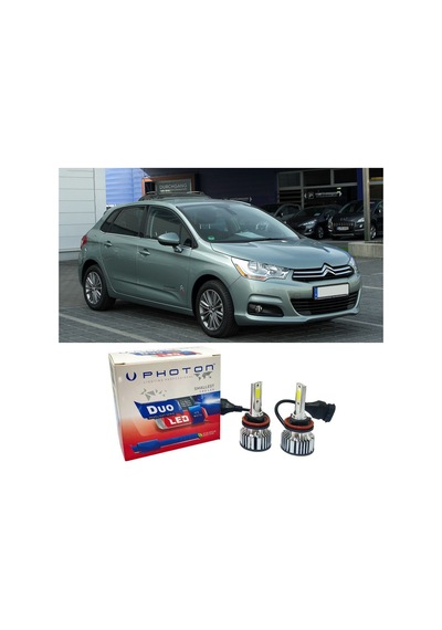 Citroen C4 Led Xenon Uzun Far Ampulü H1 Duo Yeni Seri Beyaz 2004-2012