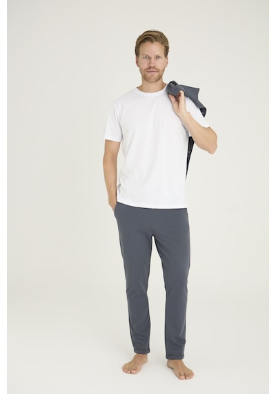 Kly Erkek Comfort Fit Çıtçıtlı Gömlek Kısa Kol T-shirt Jogger Pantolon 3'lü Eşofman Takım Füme Kly Erkek Comfort Fit Çıtçıtlı Gömlek Kısa Kol T-shirt Jogger Pantolon 3'lü Eşofman Takım Füme