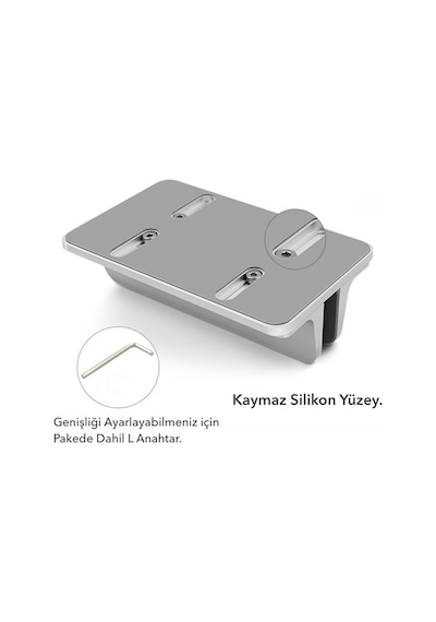 Idock N17 Dikey Genişliği Ayarlı Laptop Apple Uyumlu MacBook Bilgisayar Standı