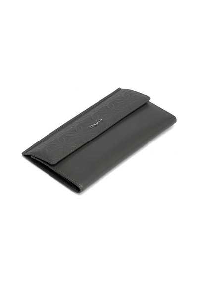 Tergan Gri Deri Kadın Cüzdan - S1cb00005793-m07 Gri