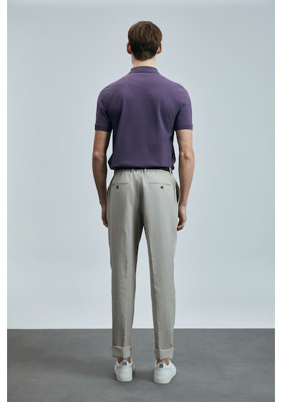 Lufian Erkek Laon Smart Polo T-shirt 111040206 Mürdüm Çok Renkli