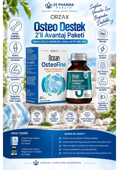 Ocean Osteofine + Magnezyum Complex 2'li Avantaj Paketi