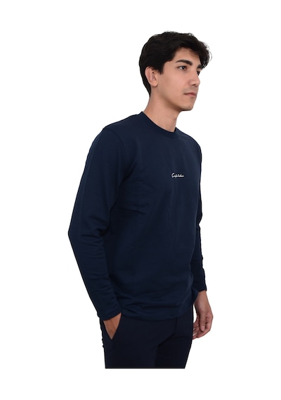 Cengiz İnler Erkek İki İplik Sıfır Yaka Sweat Çok Renkli