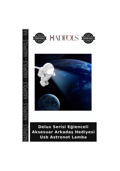 Delux Serisi Eğlenceli Aksesuar Arkadaş Hediyesi Usb Astronot Lamba